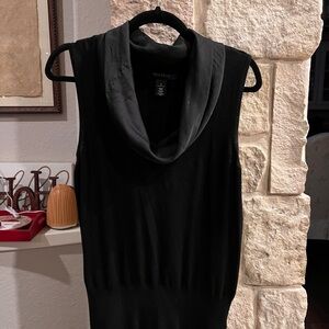White House | Black Market— Black Sleeveless Cowl Neck Top